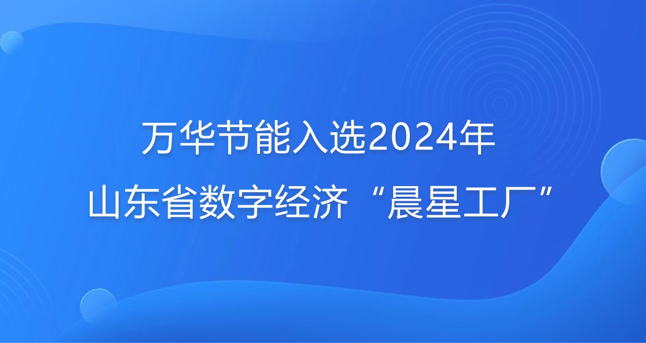 再添新彩！乐玩LEWIN节能入选2024年山东省数字经济“晨星工厂”